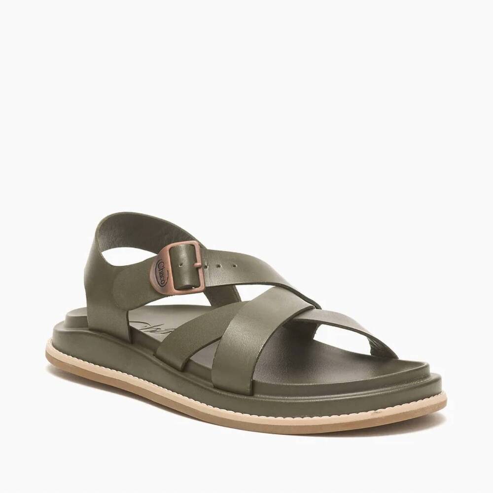 NEW CHACO women's townes sandal in olive night